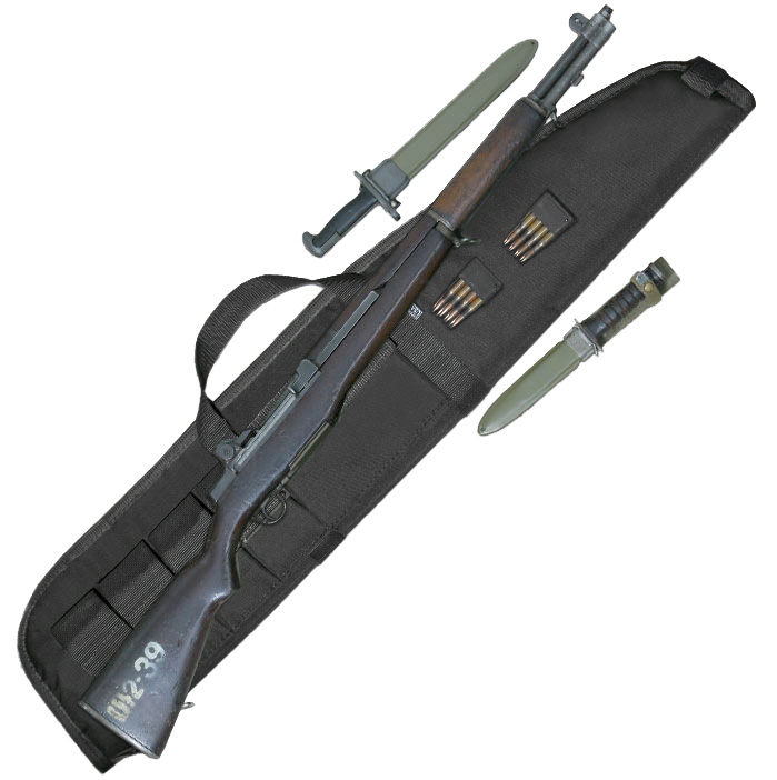 M1 Garand Rifle Case (7"x44.25") Black Nylon