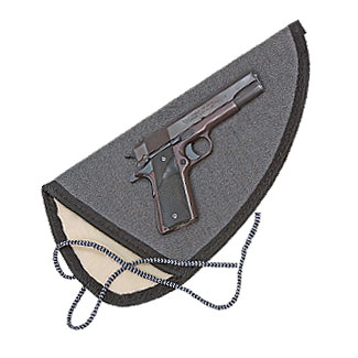 Sleeve Type String Tie Case for Pistols (Small) Heavy-Duty Fabric